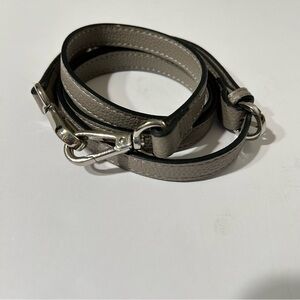 Elegant grey Silver Women's purse Strap